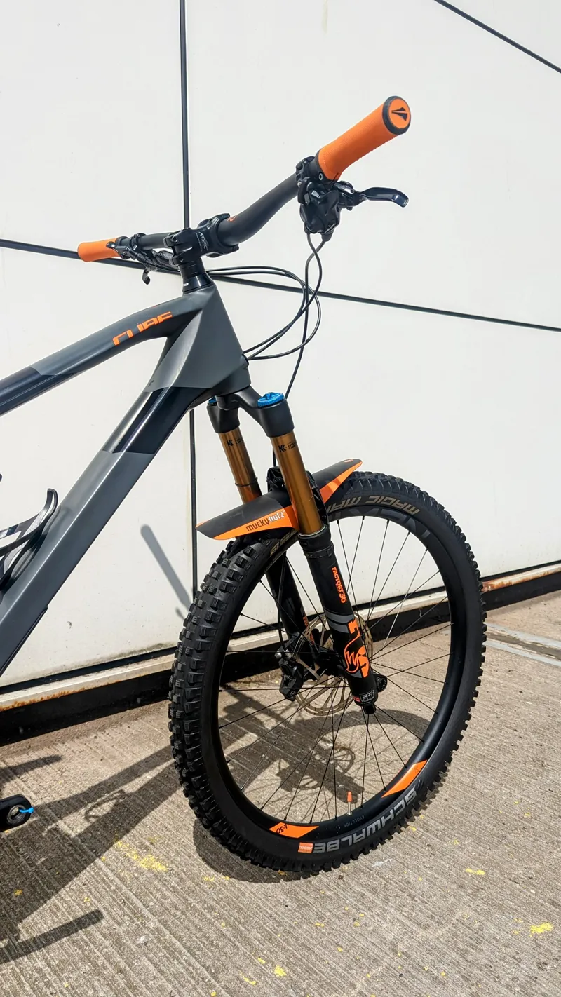 2nd Hand Cube Stereo 140 HPC TM 27.5 XL Mountain Bike 2018 Grey/Black/Orange-2